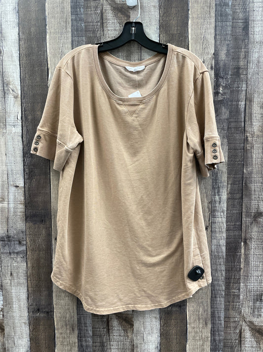 Top Long Sleeve By Jane And Delancey In Brown, Size: Xl