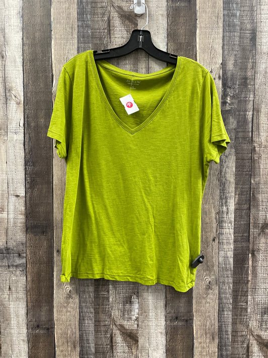 Top Short Sleeve Basic By J. Crew In Green, Size: L