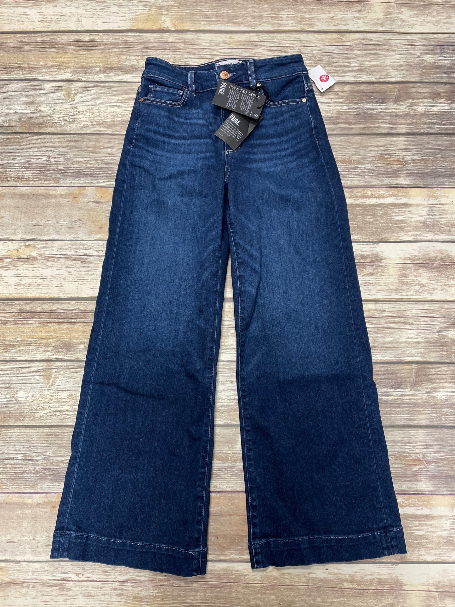 Jeans Wide Leg By Paige In Blue Denim, Size: 2