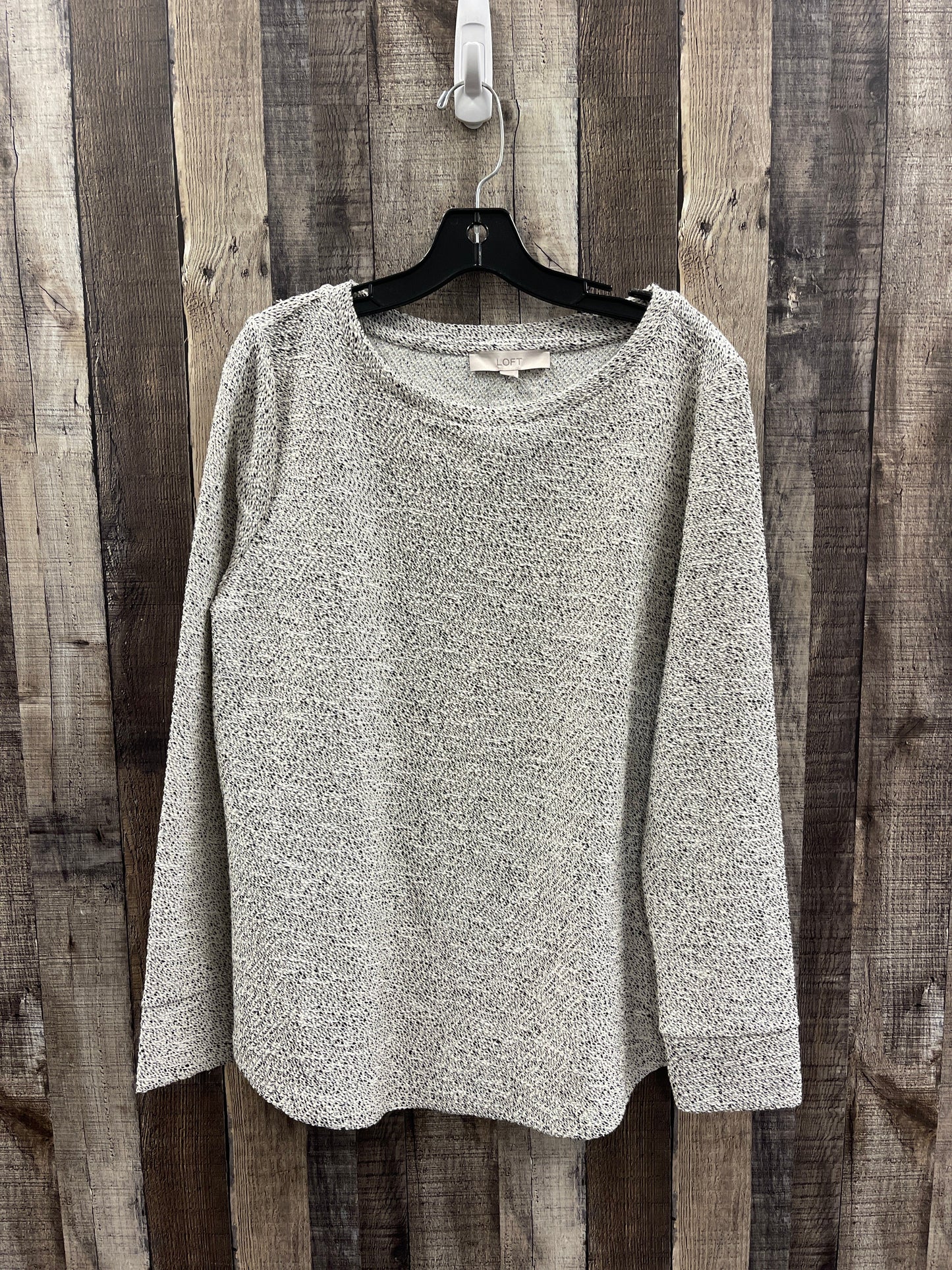 Top Long Sleeve By Loft In Cream, Size: L