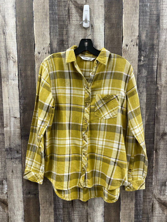 Top Long Sleeve By Sonoma In Plaid Pattern, Size: S