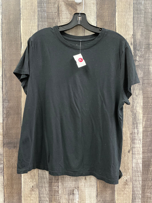 Top Short Sleeve Basic By A New Day In Black, Size: Xxl