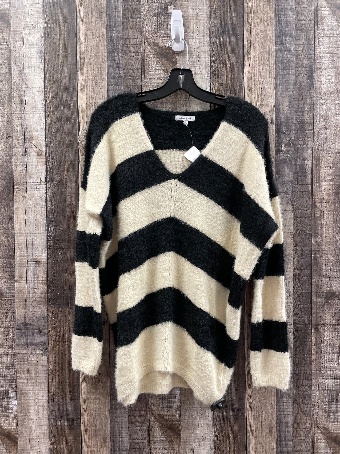 Sweater By White Birch In Black & Cream, Size: S