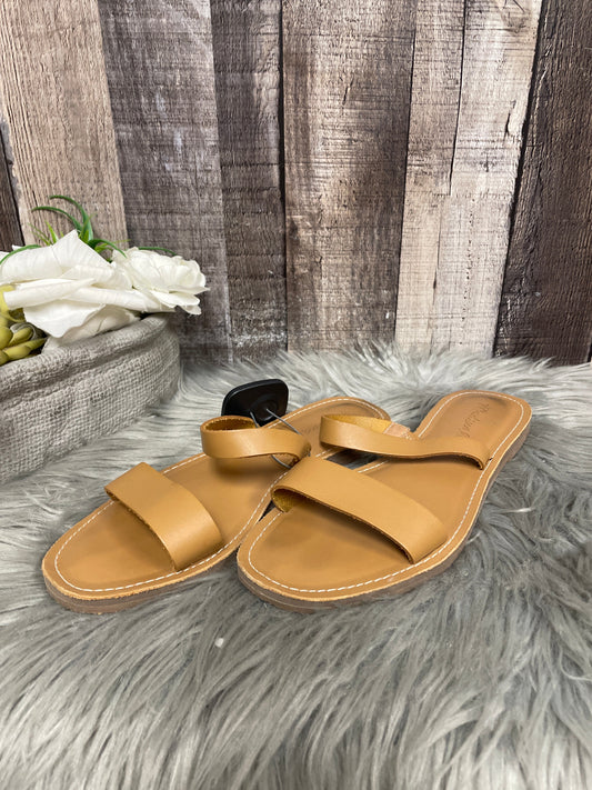 Sandals Flats By Madewell In Tan, Size: 5.5