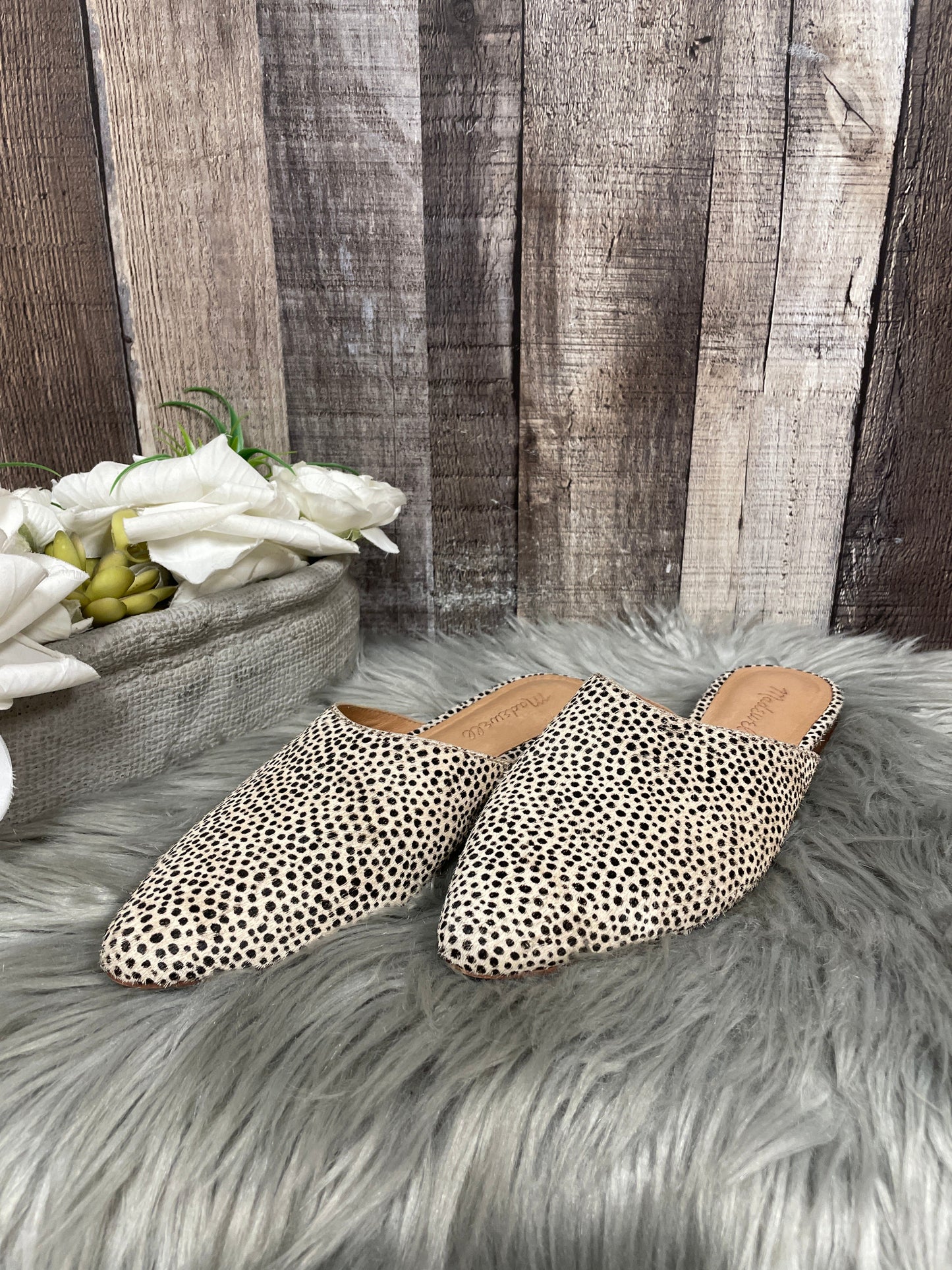 Shoes Flats By Madewell In Animal Print, Size: 5.5