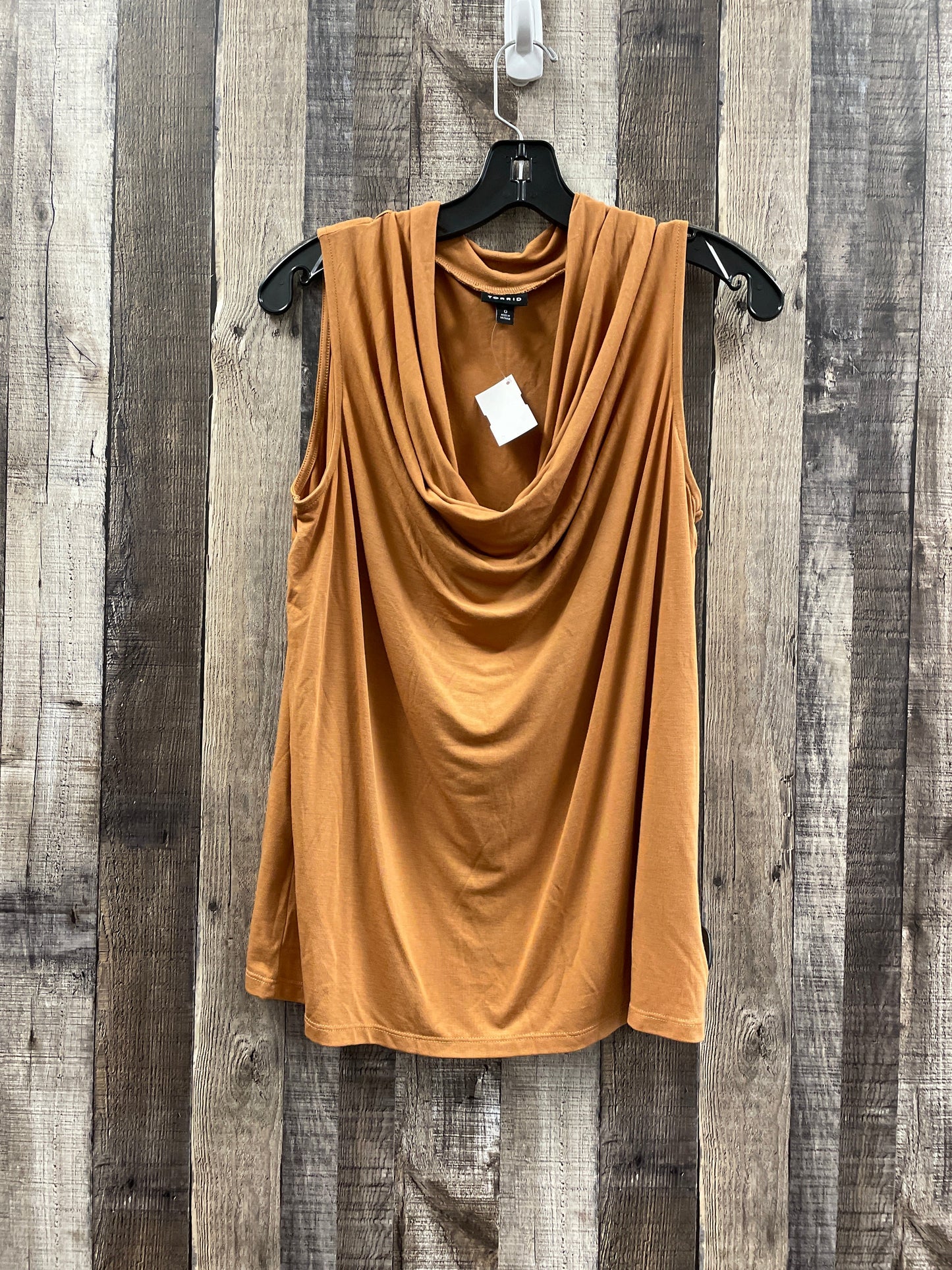 Top Sleeveless By Torrid In Bronze, Size: L