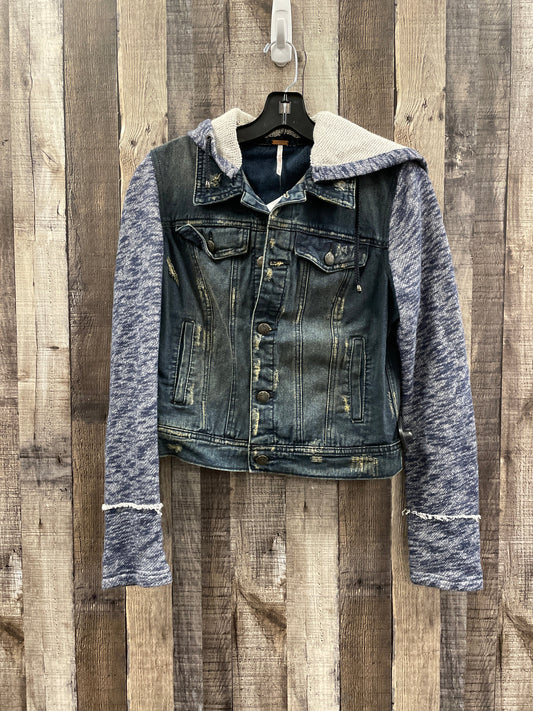 Jacket Denim By Free People In Blue Denim, Size: S