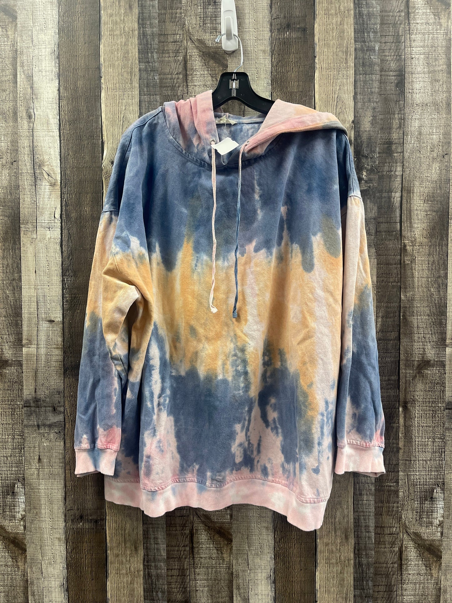 Sweatshirt Hoodie By Easel In Tie Dye Print, Size: L