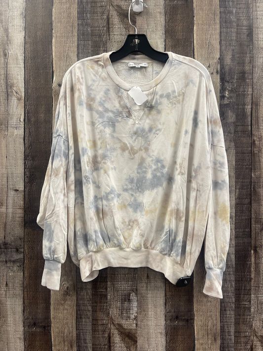 Top Long Sleeve By Young Fabulous & Broke In Tie Dye Print, Size: S