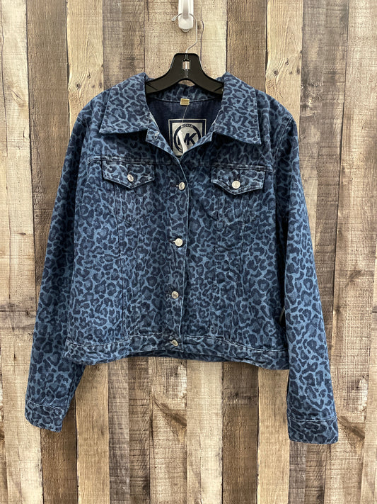 Jacket Denim By Michael Kors In Blue, Size: Xl