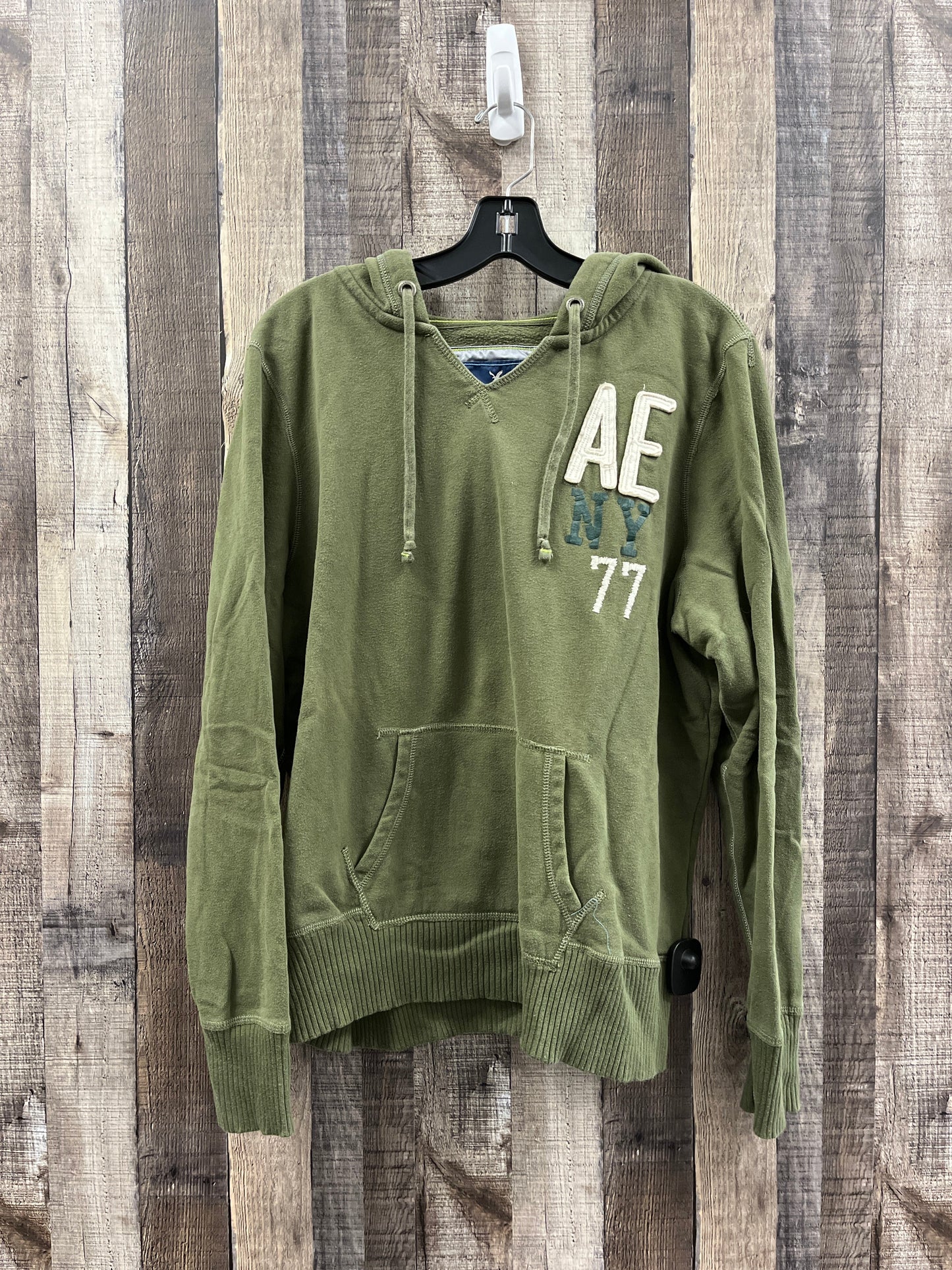 Sweatshirt Hoodie By American Eagle In Green, Size: Xxl