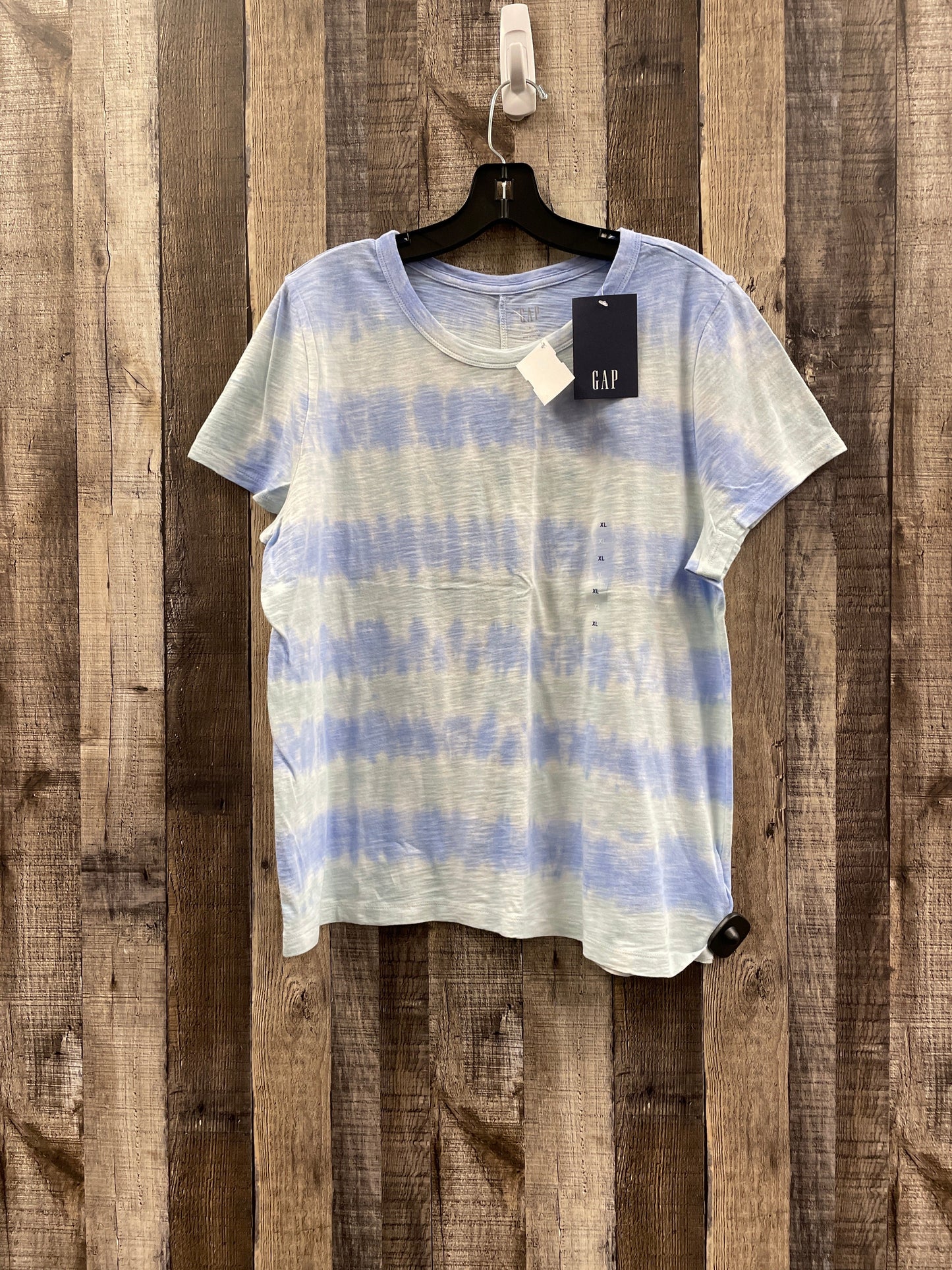 Top Short Sleeve By Gap In Tie Dye Print, Size: Xl