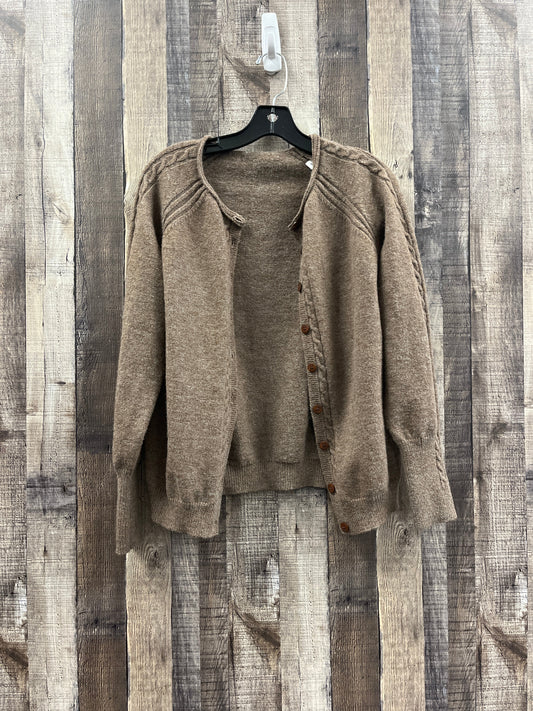 Sweater Cardigan By Cmf In Brown, Size: Xl