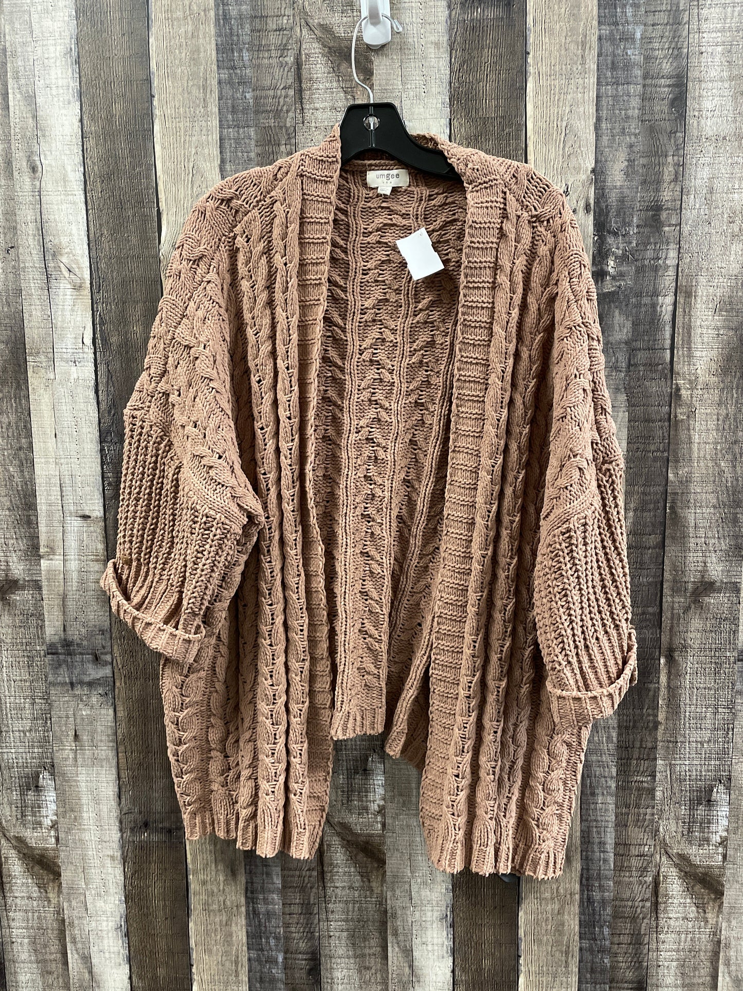 Sweater Cardigan By Umgee In Brown, Size: M/L