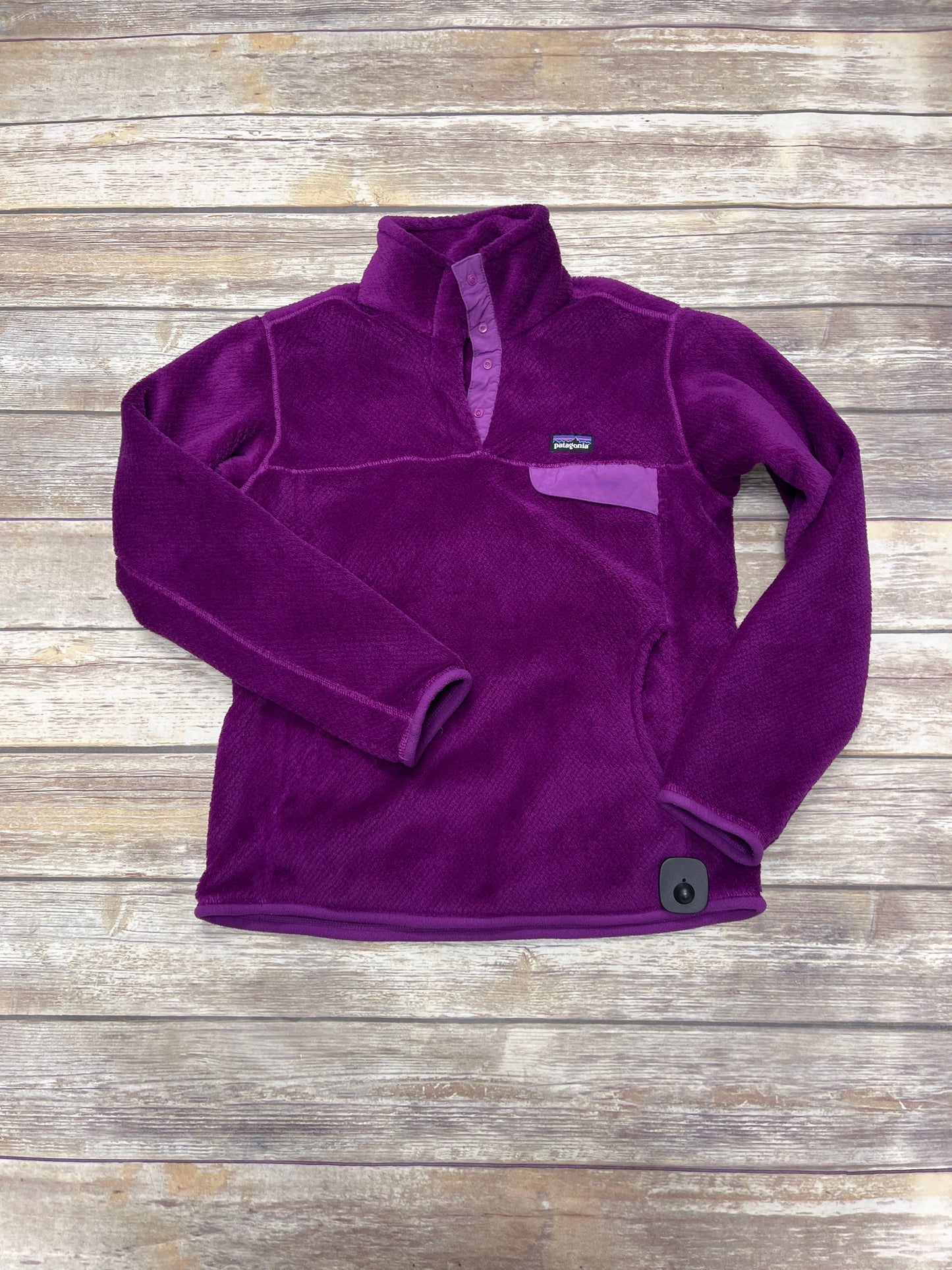 Jacket Fleece By Patagonia In Purple, Size: M