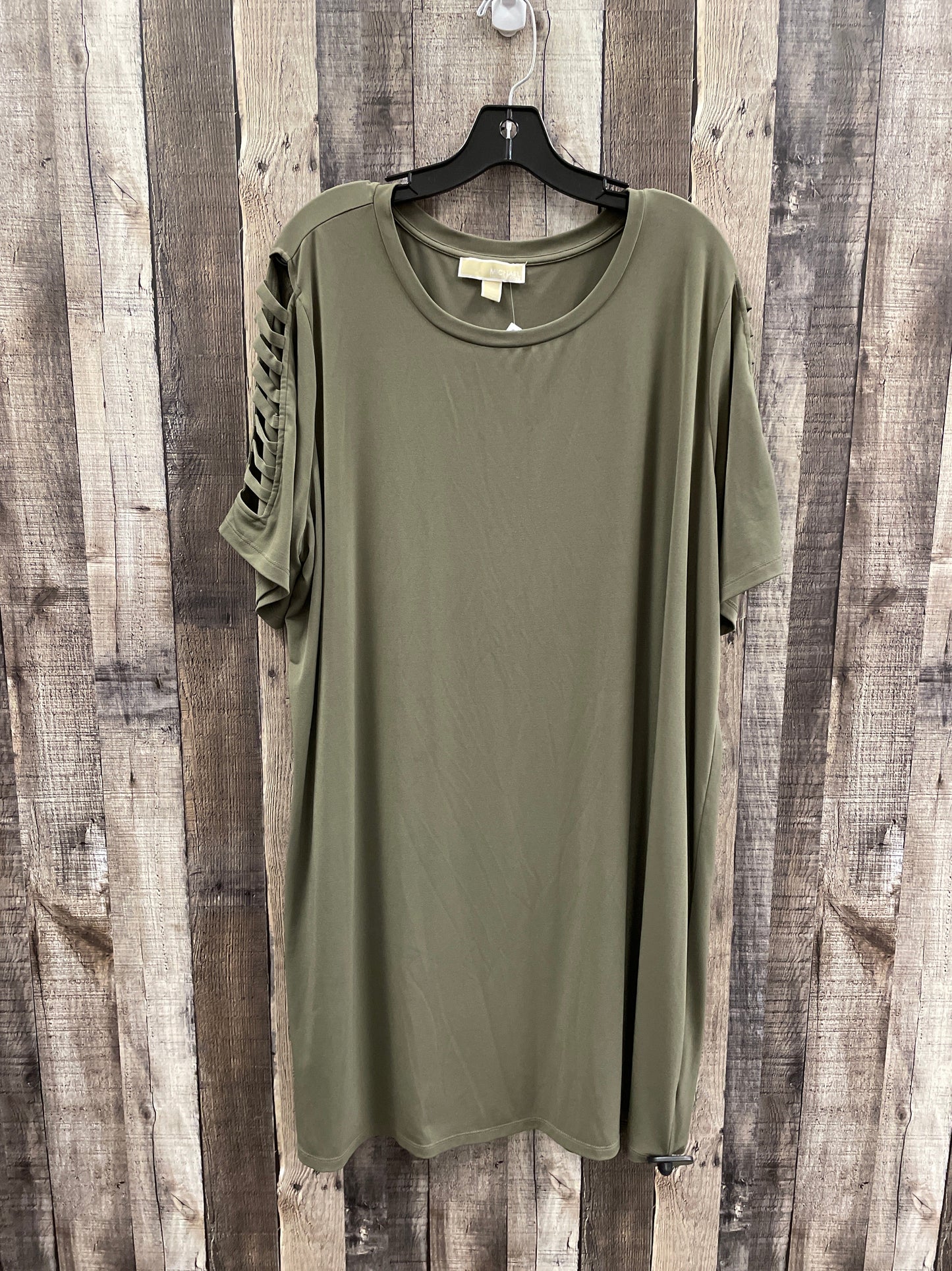 Dress Casual Midi By Michael By Michael Kors In Green, Size: 3x