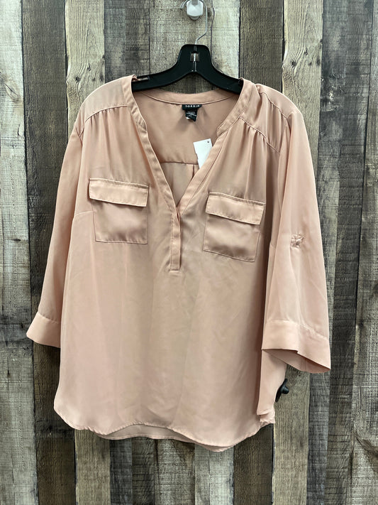 Blouse 3/4 Sleeve By Torrid In Mauve, Size: Xl