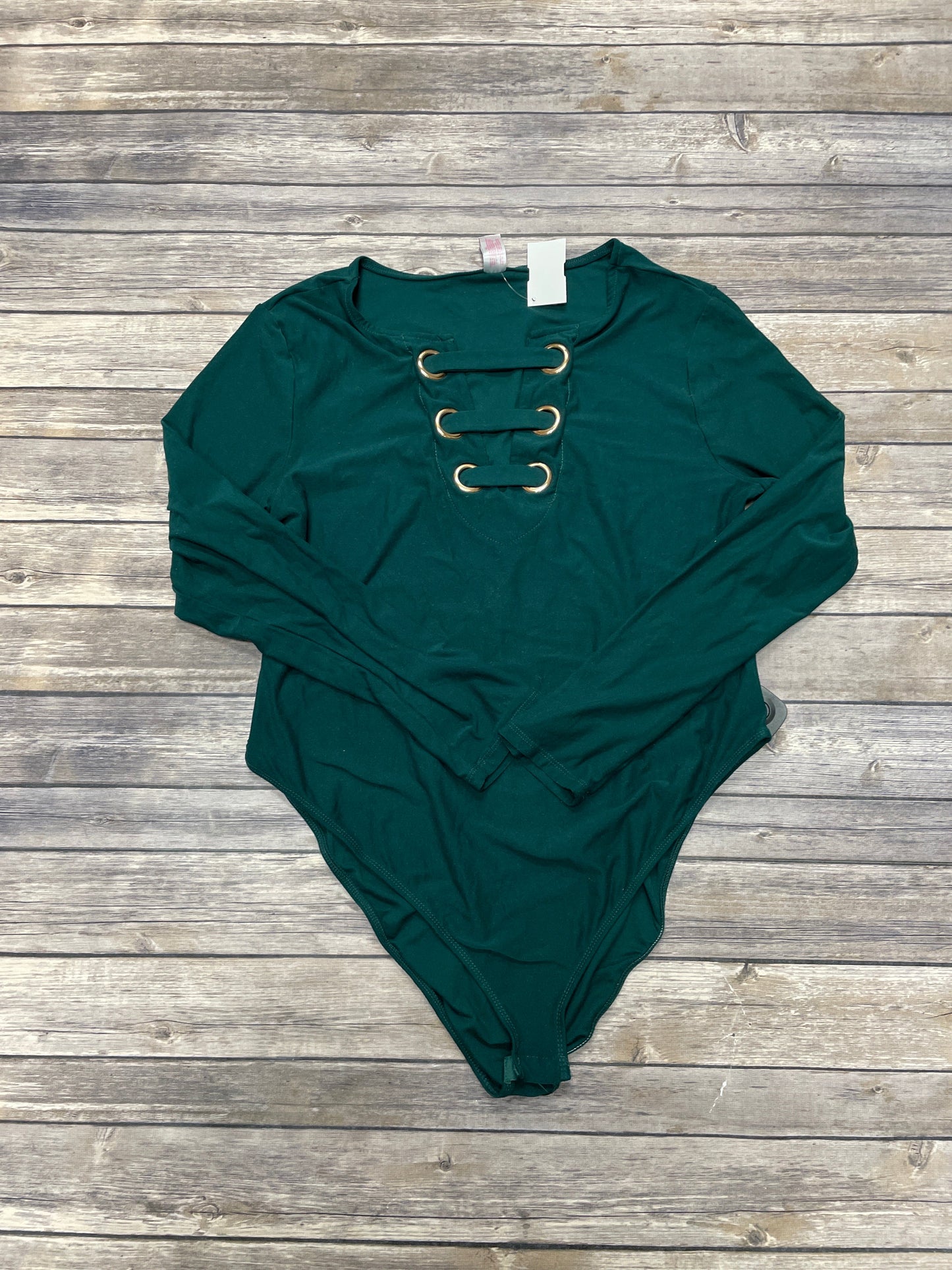 Top Long Sleeve By No Boundaries In Green, Size: Xl