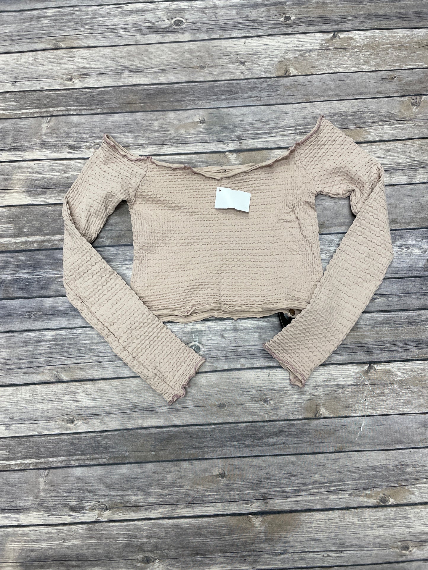 Top Long Sleeve By Free People In Taupe, Size: Xs