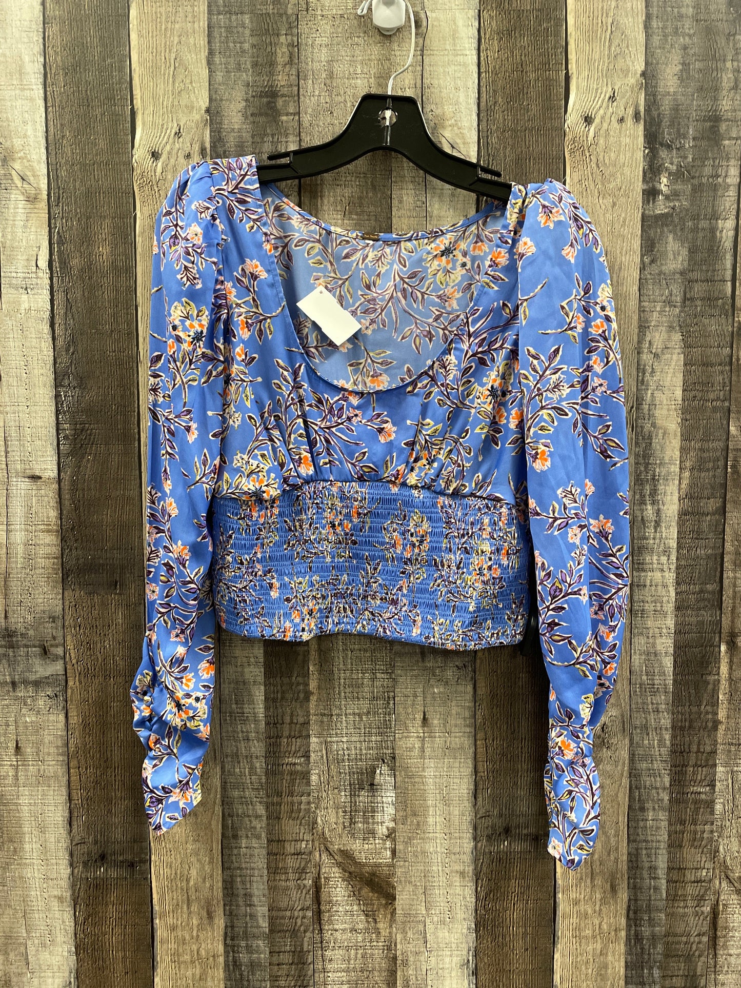 Top Long Sleeve By Free People In Blue, Size: S