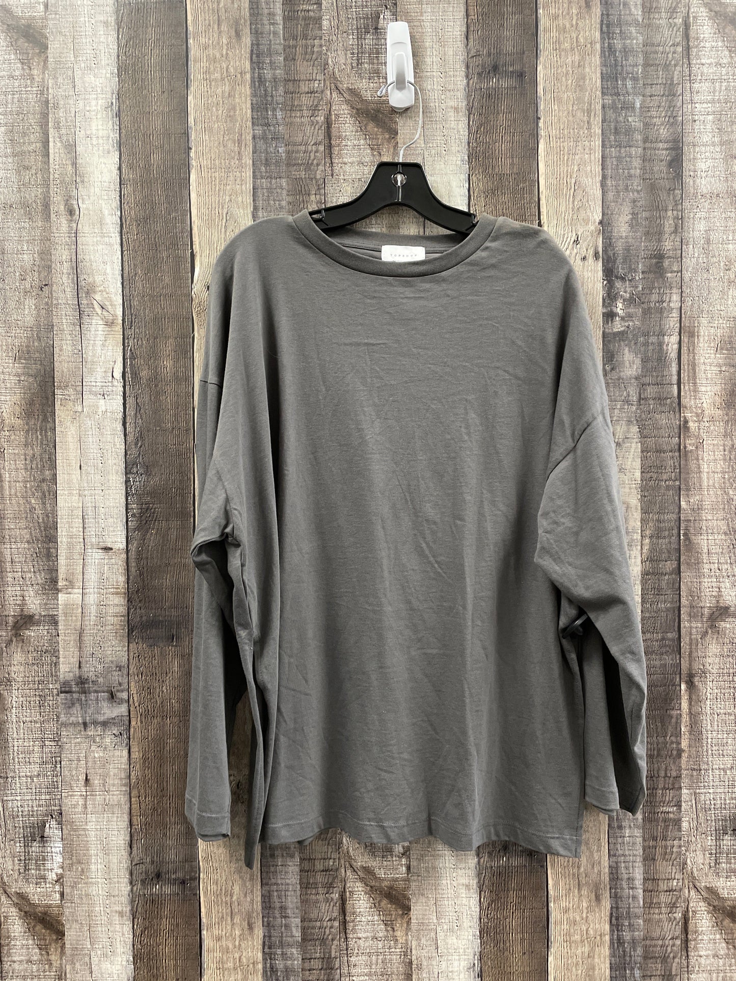 Sweatshirt Crewneck By Top Shop In Grey, Size: S