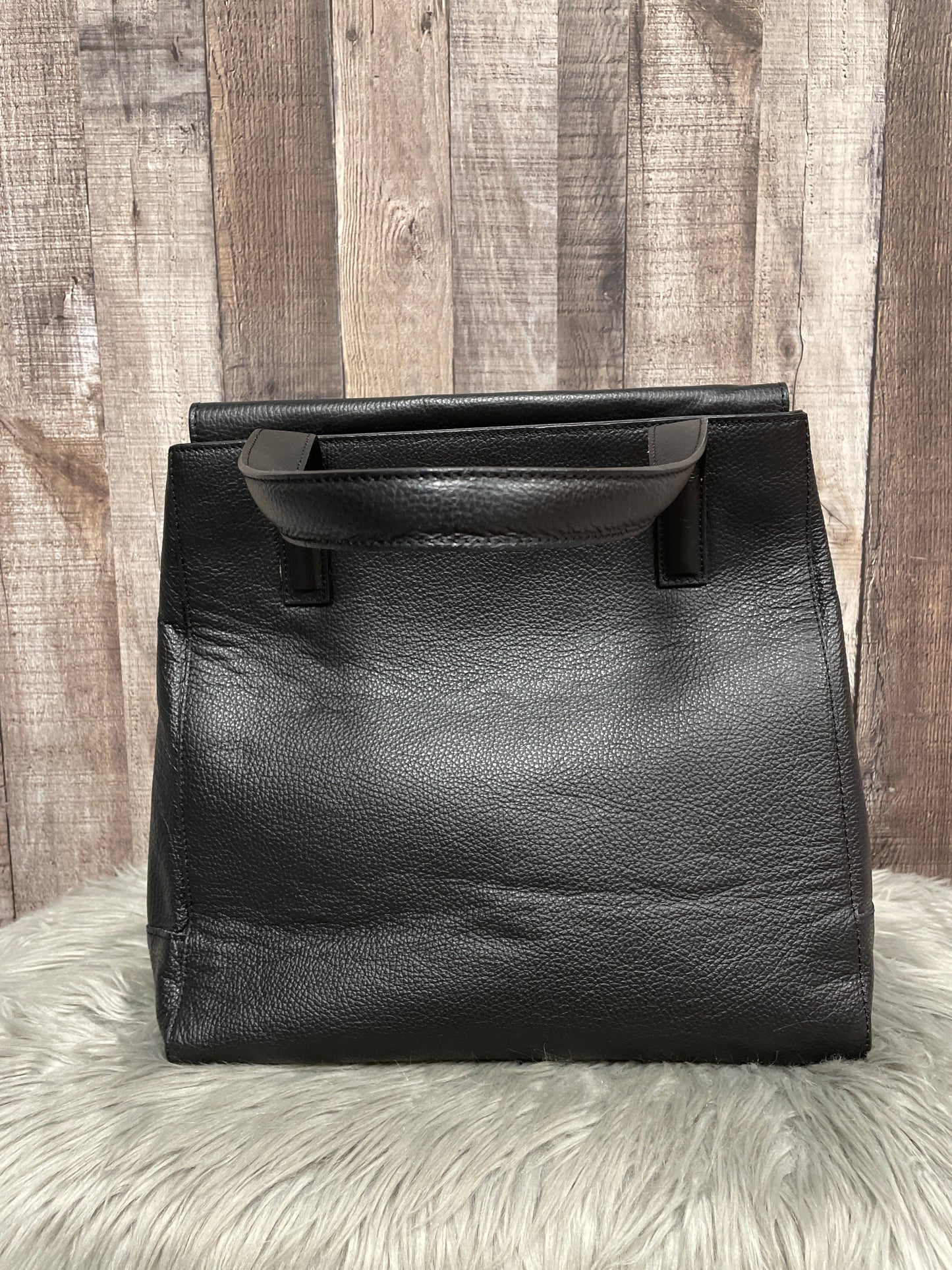 Handbag Leather By B. Makowsky, Size: Large