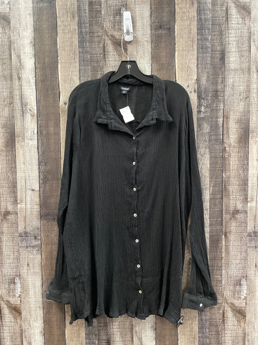 Top Long Sleeve By Boohoo Boutique In Black, Size: 3x