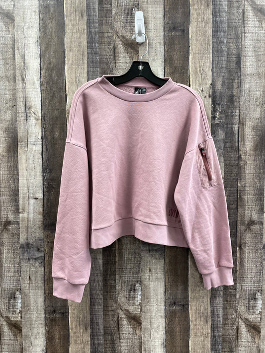 Sweatshirt Crewneck By Adidas In Pink, Size: M