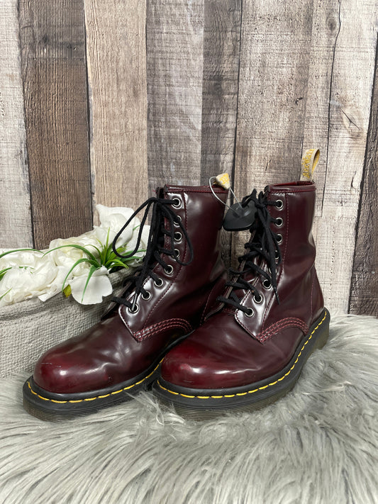 Boots Ankle Flats By Dr Martens In Red, Size: 6