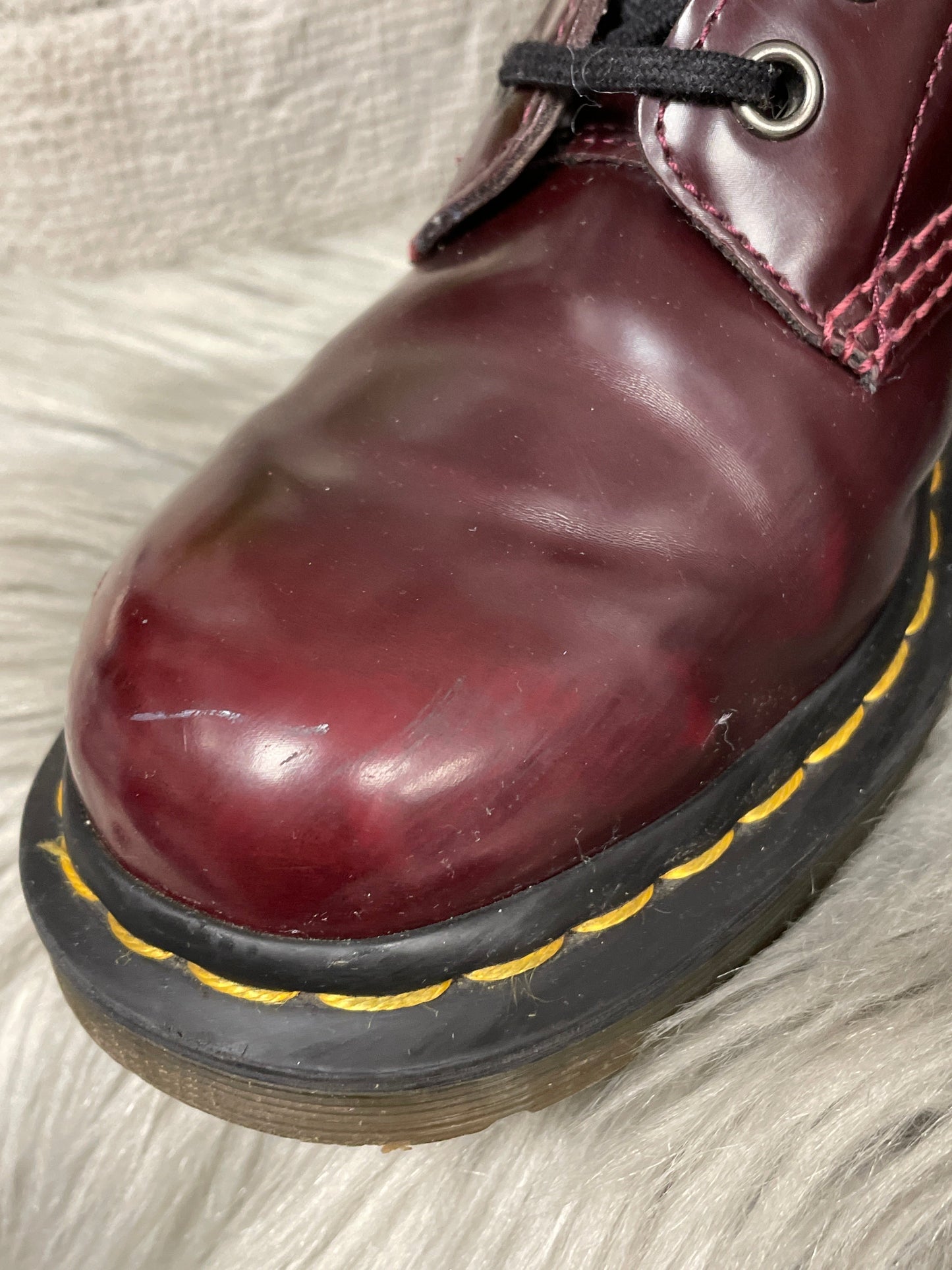 Boots Ankle Flats By Dr Martens In Red, Size: 6