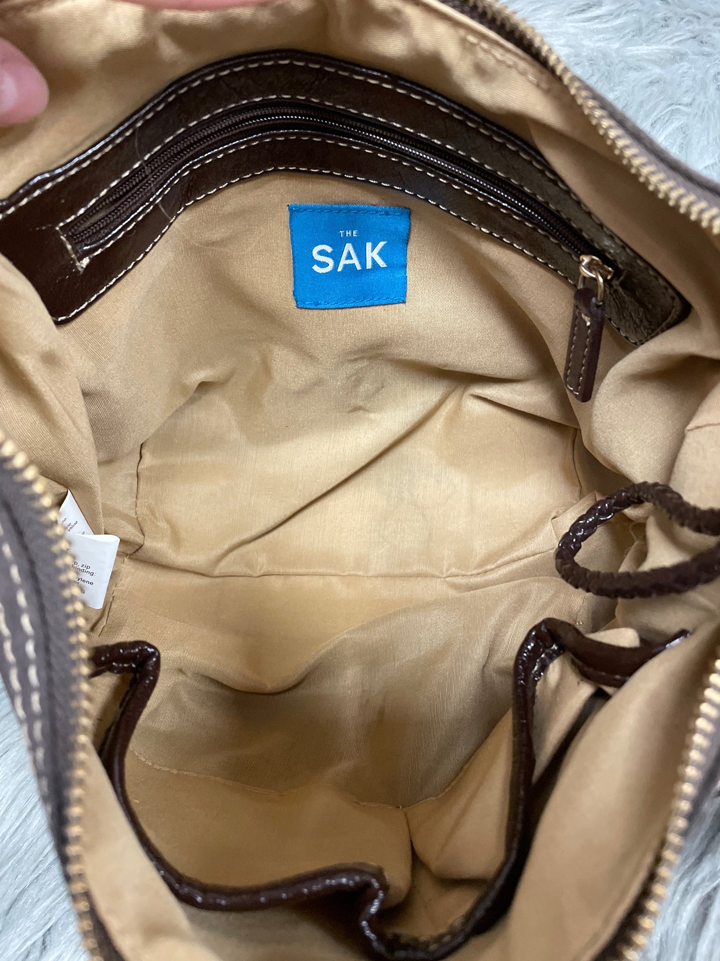 Handbag Leather By The Sak, Size: Medium