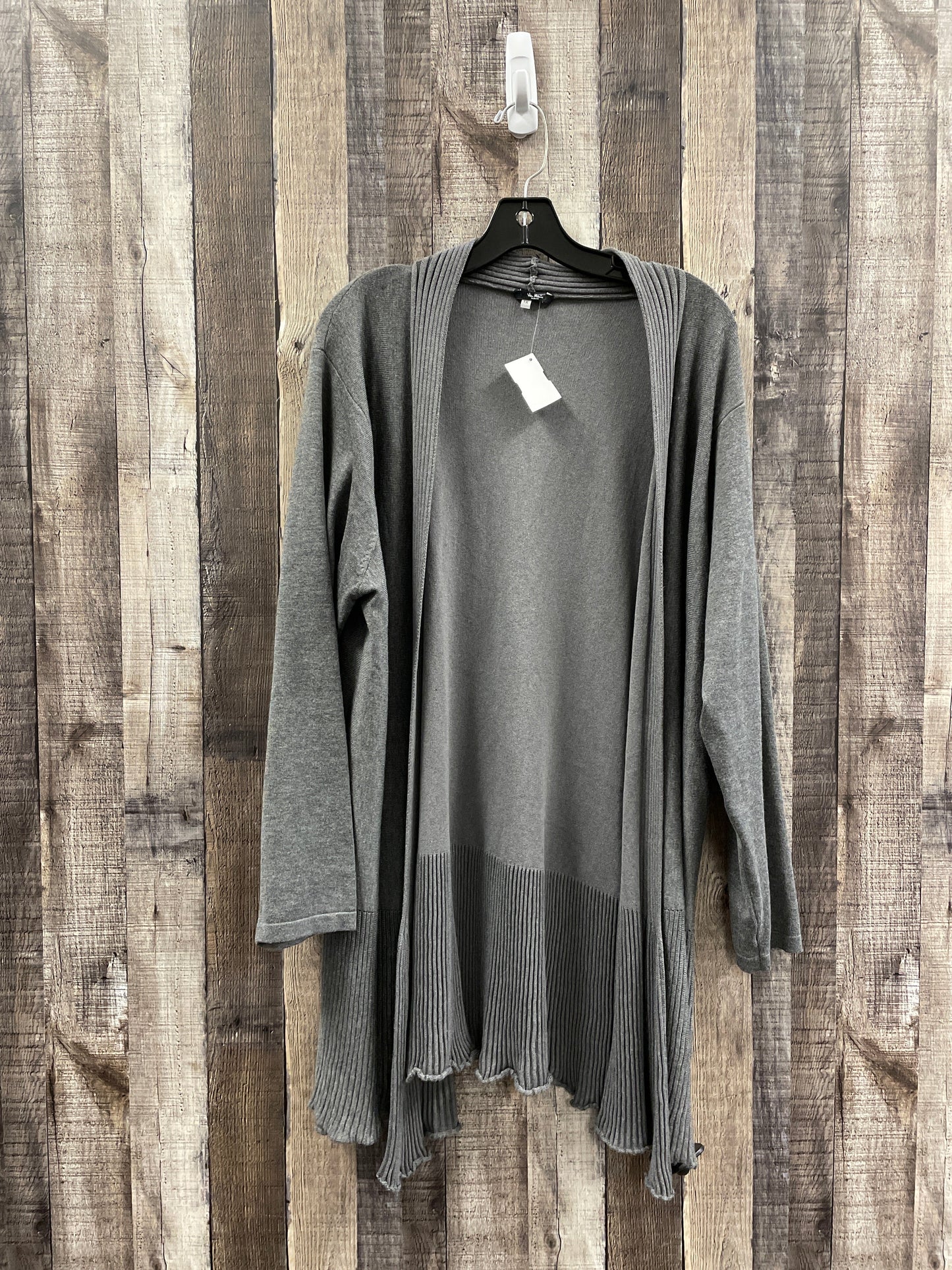 Cardigan By Cme In Grey, Size: 1x