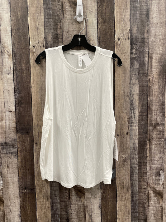 Athletic Tank Top By Athleta In White, Size: L