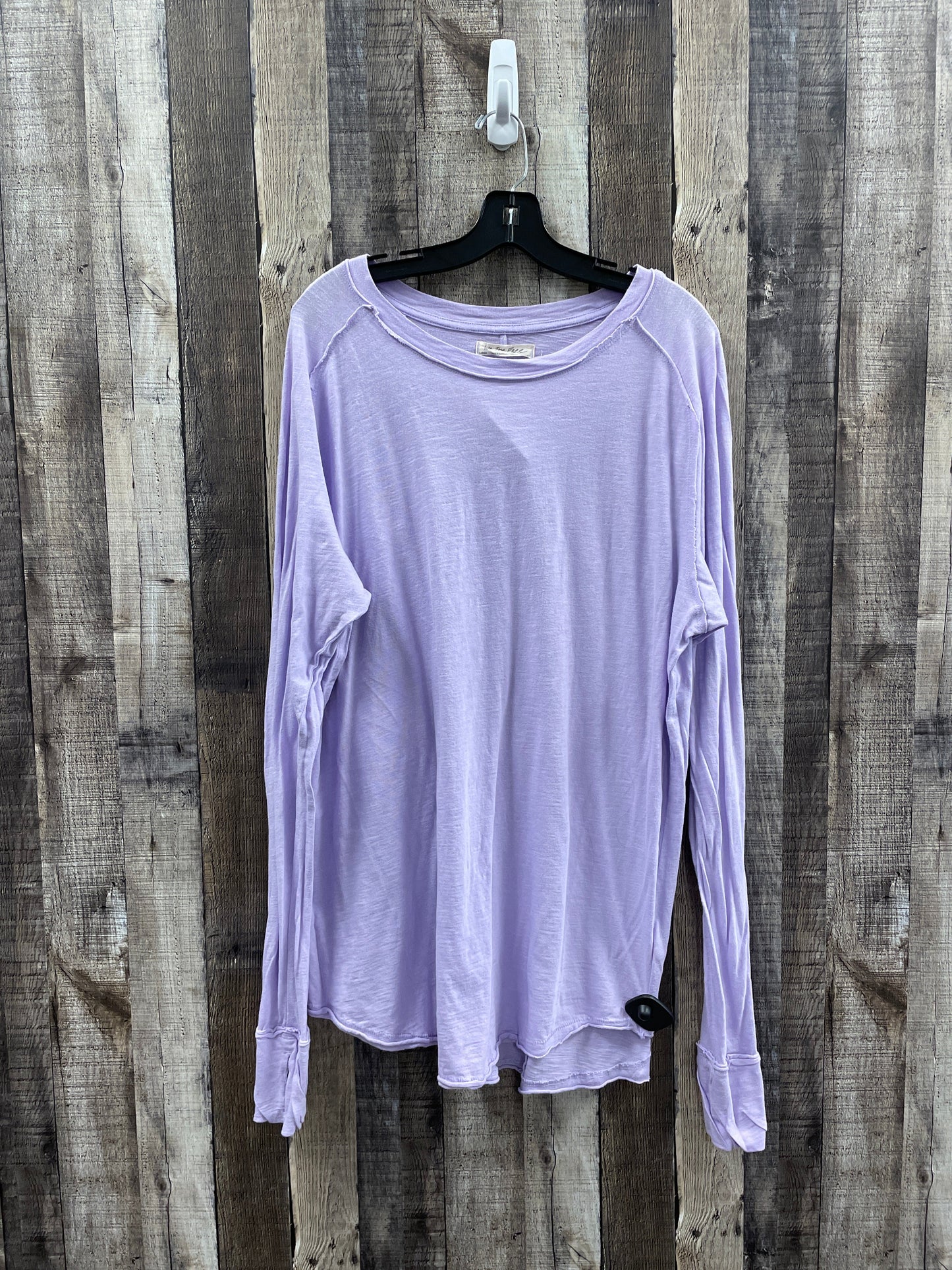 Top Long Sleeve By We The Free In Purple, Size: L