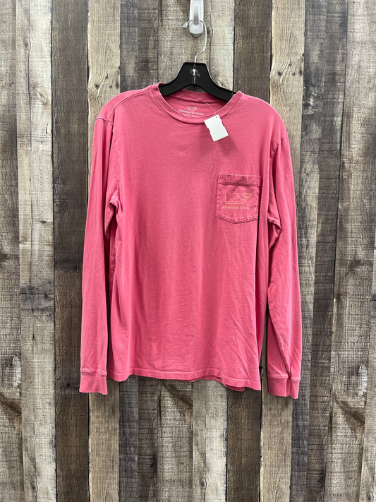 Top Long Sleeve By Vineyard Vines In Pink, Size: S