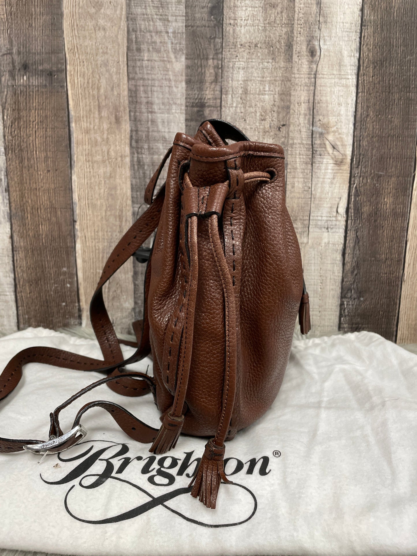 Backpack Leather By Brighton, Size: Medium