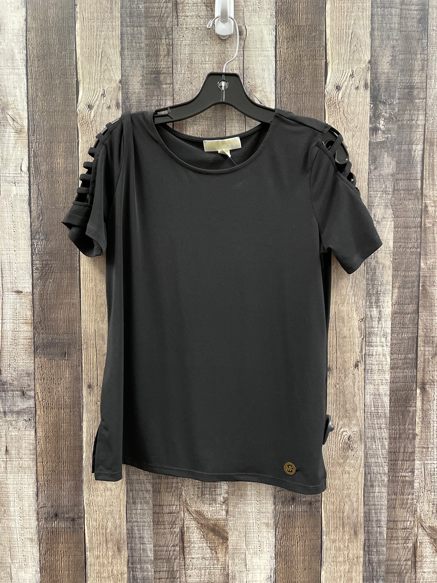 Top Short Sleeve By Michael By Michael Kors In Black, Size: M