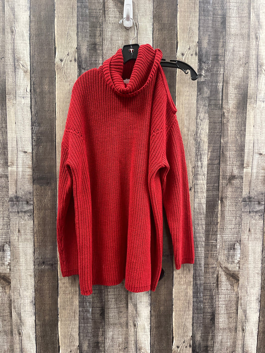 Sweater By Limited In Red, Size: L