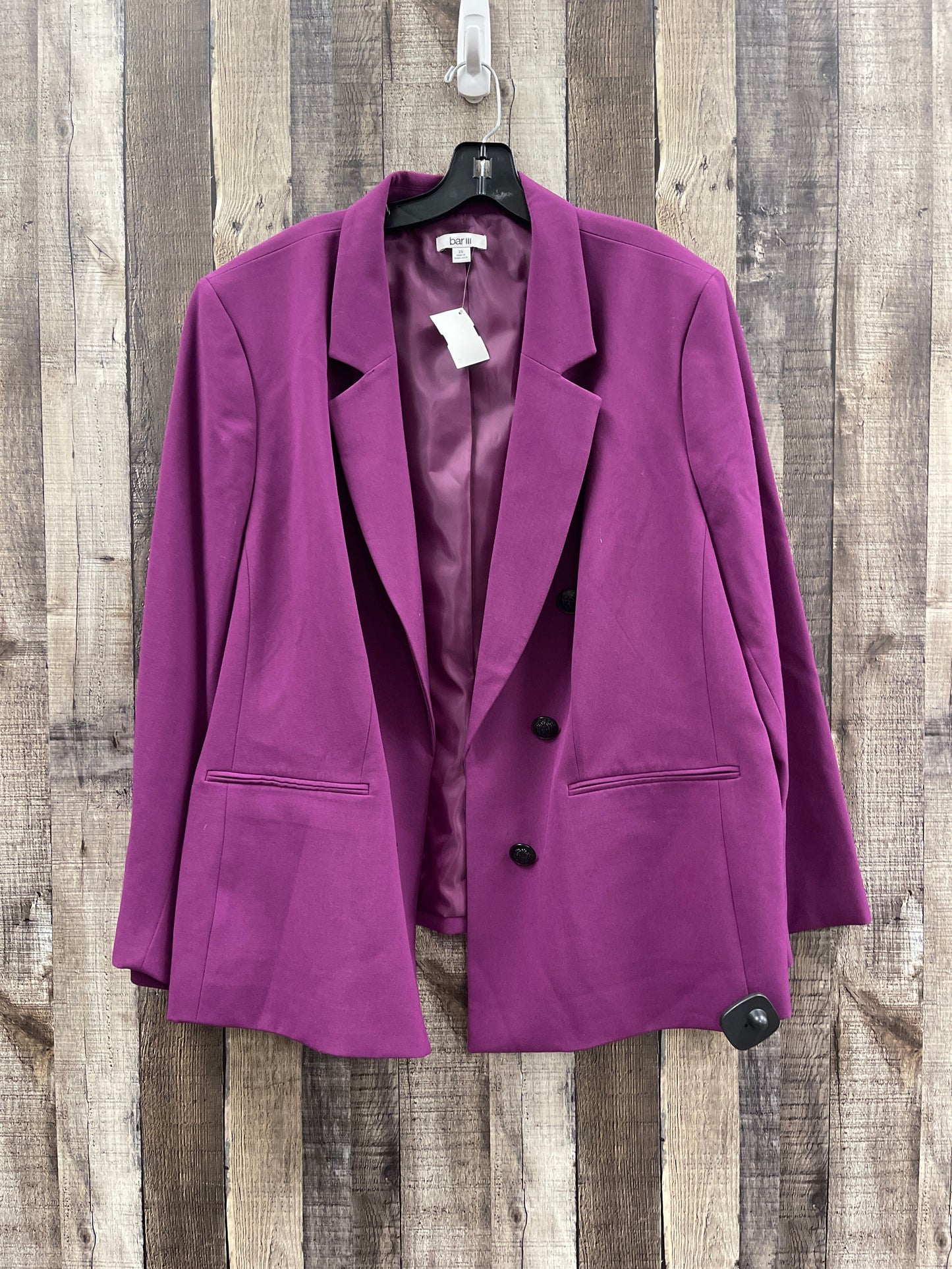 Blazer By Bar Iii In Purple, Size: 3x