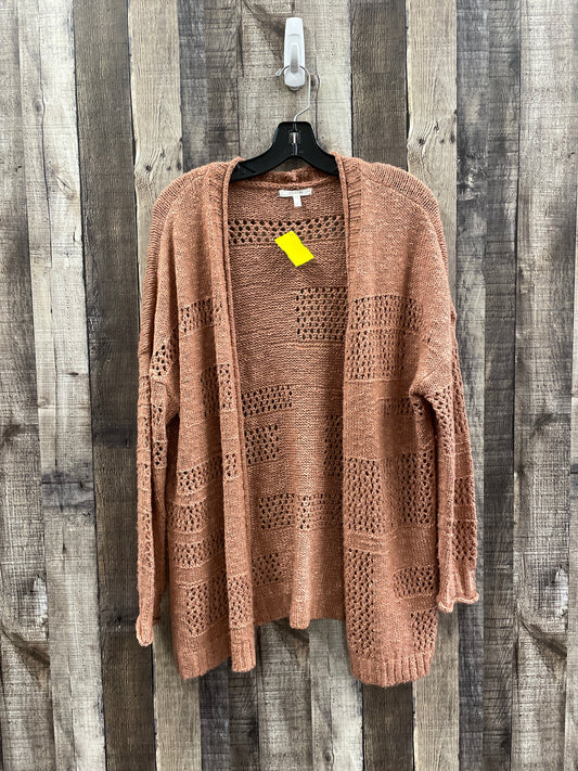 Sweater Cardigan By Maurices In Rose Gold, Size: L