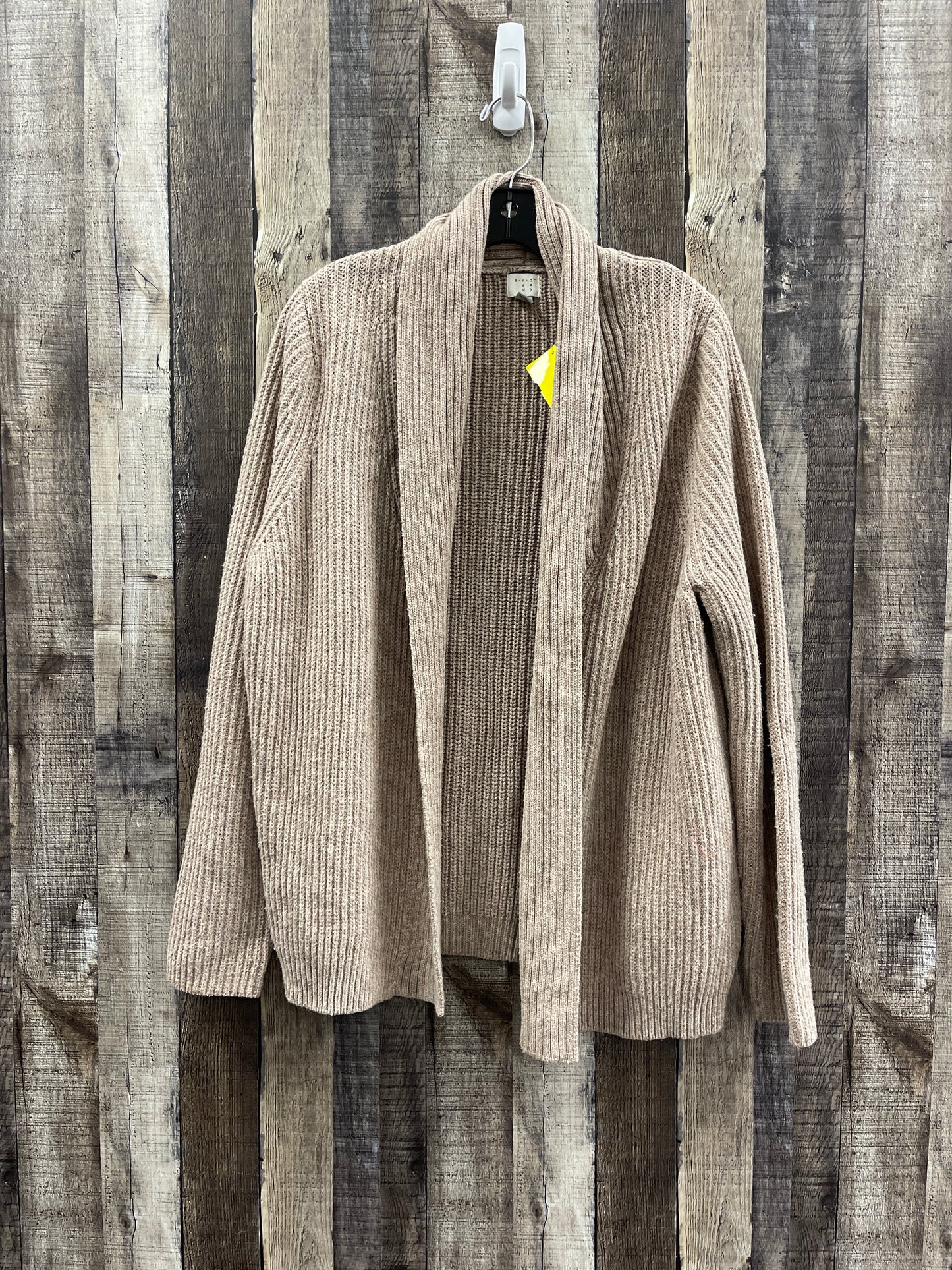 Sweater Cardigan By A New Day In Tan, Size: Xl