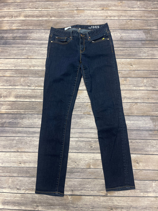 Jeans Skinny By Gap In Blue Denim, Size: 6