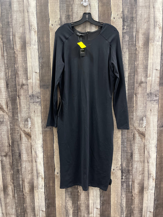 Dress Casual Midi By Bebe In Black, Size: Xl