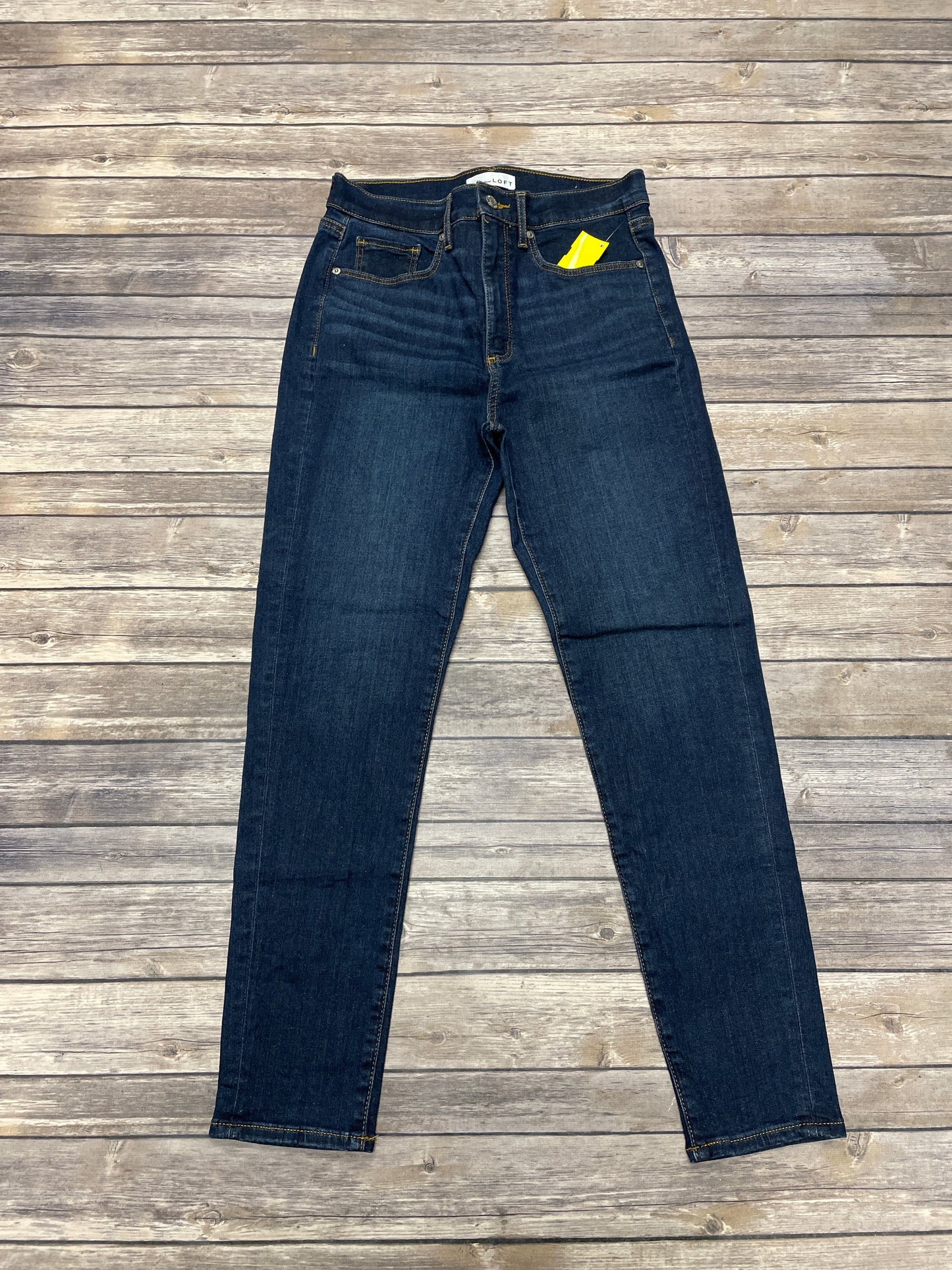 Jeans Skinny By Loft In Blue Denim, Size: 6