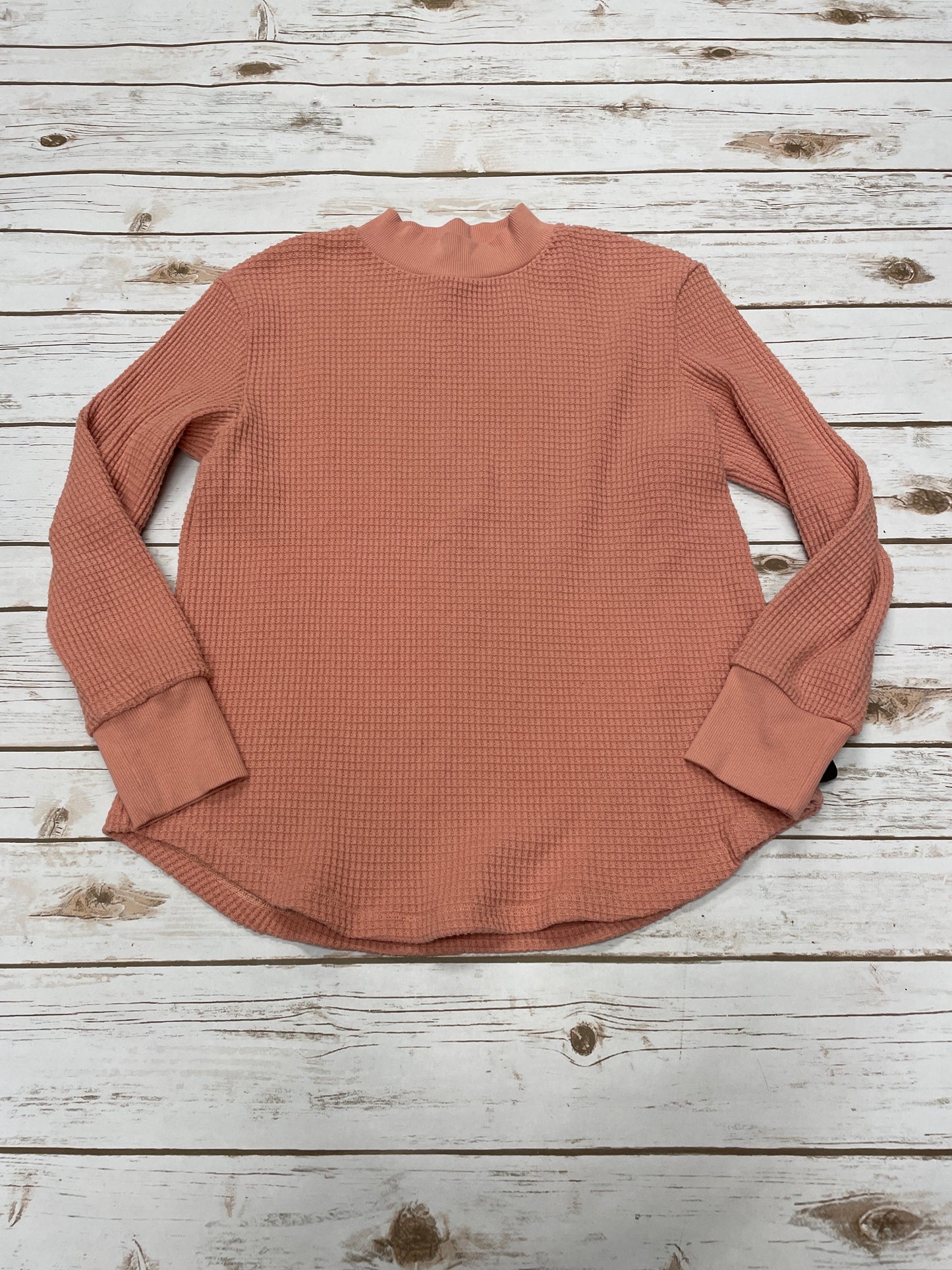 Top Long Sleeve By Madewell In Orange, Size: S