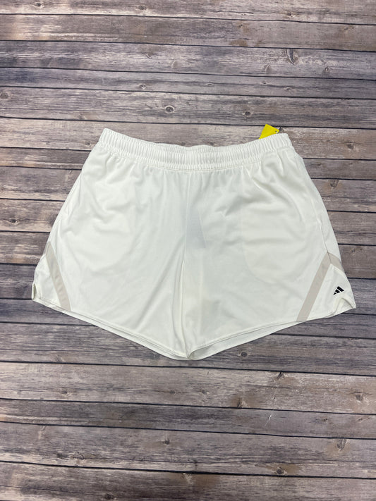 Athletic Shorts By Adidas In Cream, Size: Xl