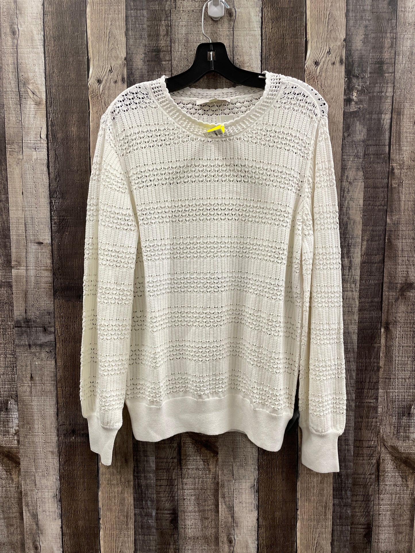 Sweater By Loft In Cream, Size: Xl