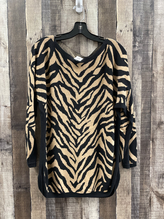 Sweater By Cabi In Animal Print, Size: M