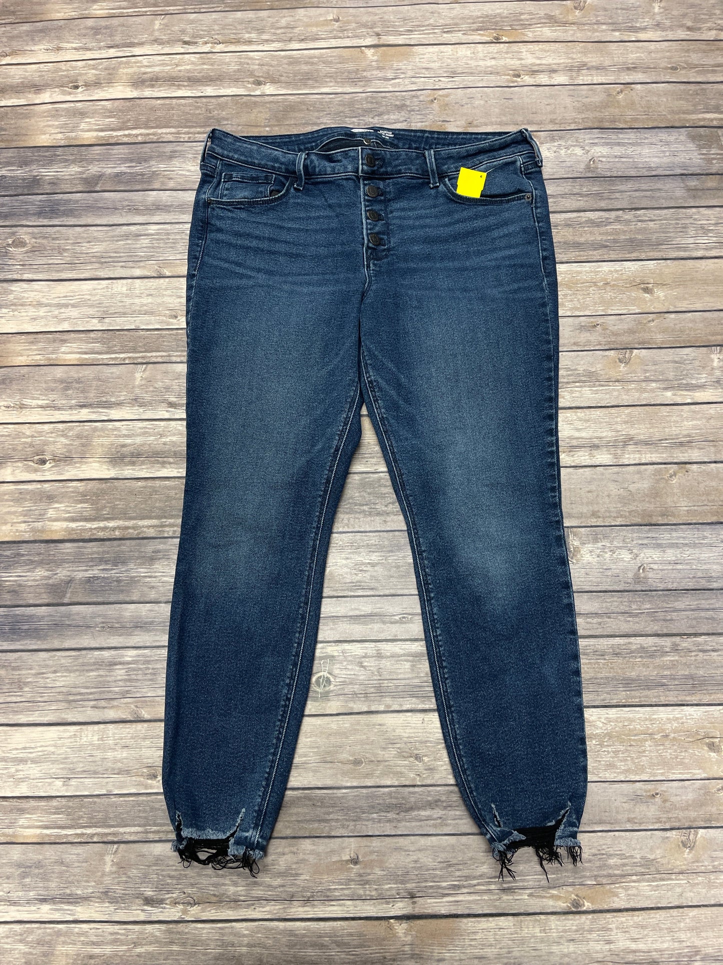 Jeans Skinny By Old Navy In Blue Denim, Size: 14