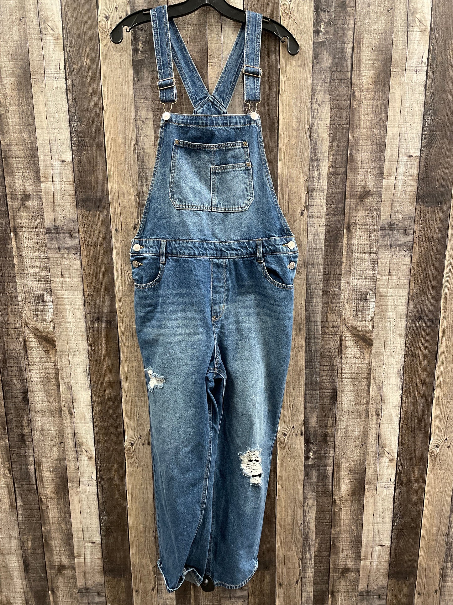 Overalls By Wallflower In Blue Denim, Size: Xl